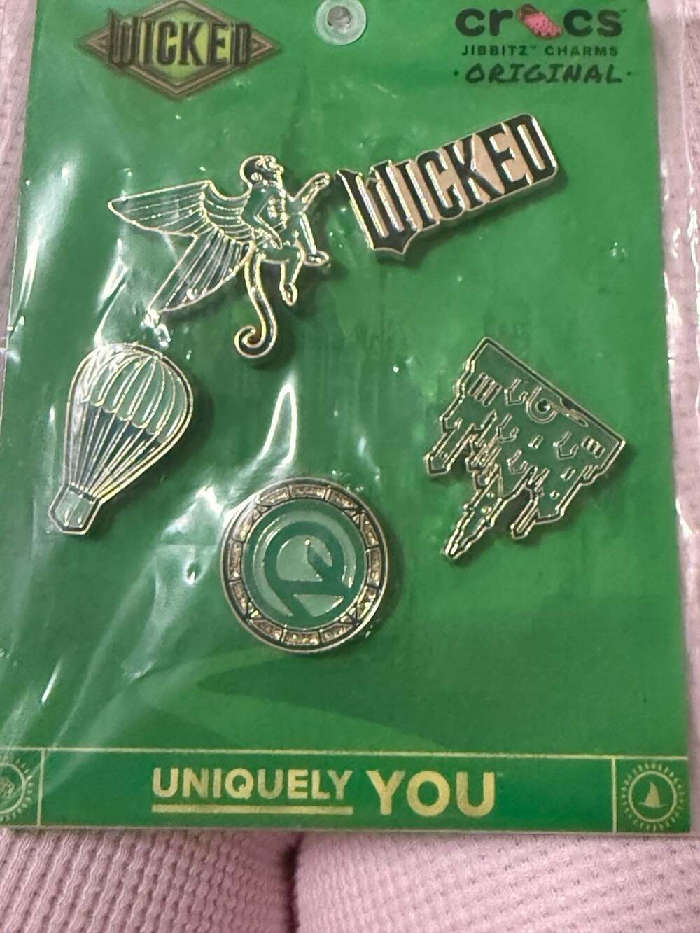 Crocs Wicked Jibbitz Charms 5 Pack Glinda Elphaba Emerald City NWT